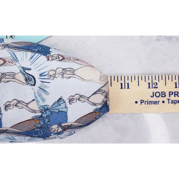 **NWT DISNEY X TOMS Classic Blue Cinderella Printed Canvas Shoes Women's US8.5** - Picture 14 of 15